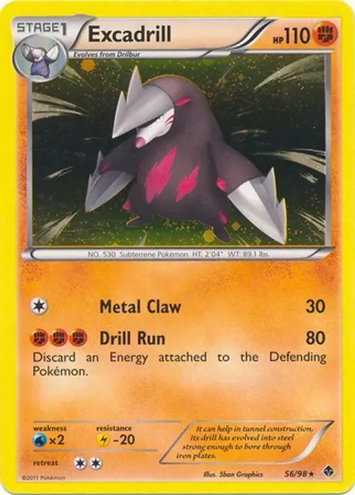 Excadrill - 56/98 (Cosmos Holo) card art