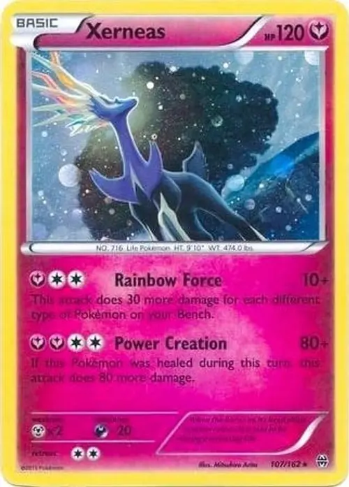 Xerneas - 107/162 (Cosmos Holo) card art