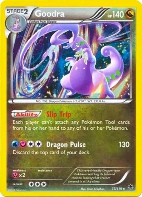Goodra - 77/119 (Cosmos Holo) card art