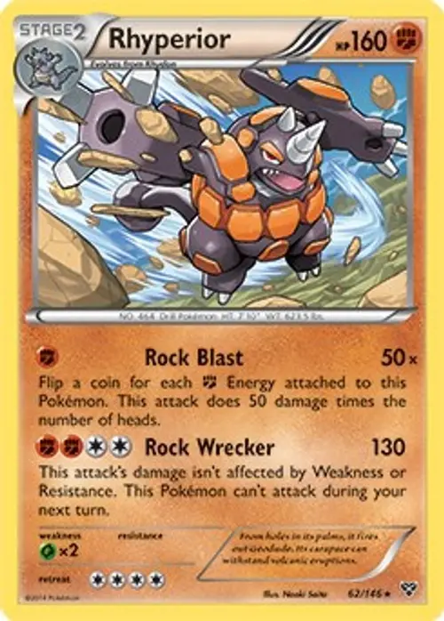 Rhyperior - 62/146 (Cosmos Holo) card art