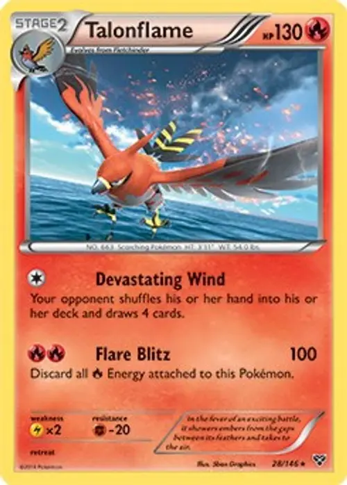 Talonflame - 28/146 (Cosmos Holo) card art