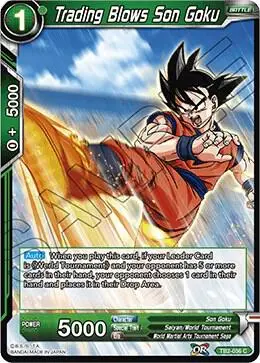 Trading Blows Son Goku card art