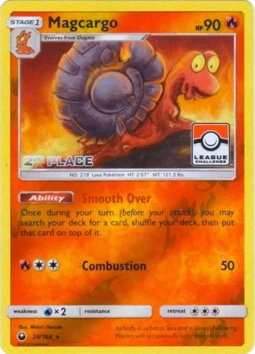 Magcargo - 24/168 (League Challenge) [2nd Place] card art