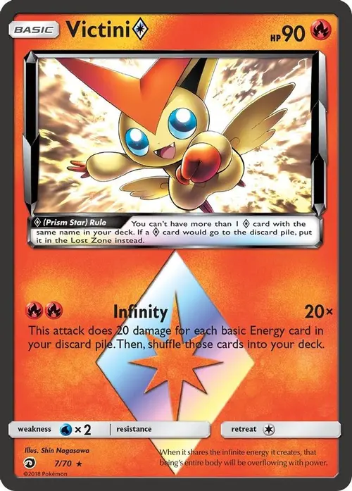 Victini Prism Star card art