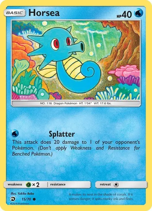 Horsea (15) card art