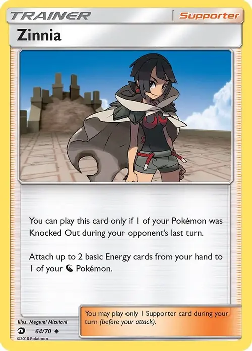 Zinnia card art
