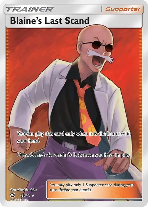 Blaine's Last Stand (Full Art) card art