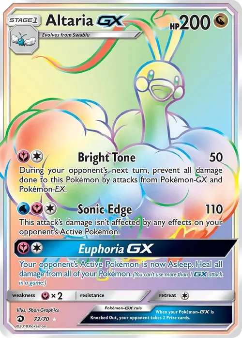 Altaria GX (Secret) card art