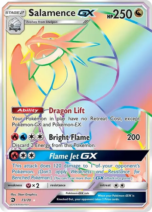Salamence GX (Secret) card art