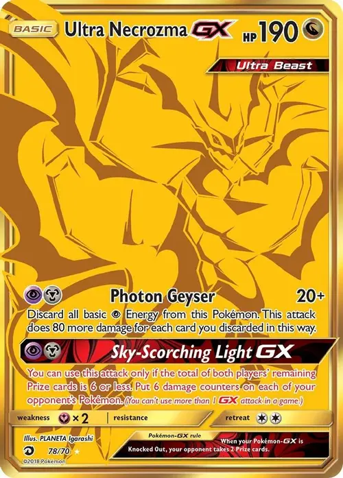Ultra Necrozma GX (Secret) card art