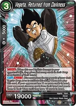 Vegeta, Returned from Darkness card art