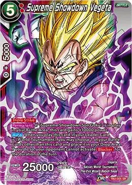 Supreme Showdown Vegeta card art