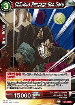 Oblivious Rampage Son Goku card art