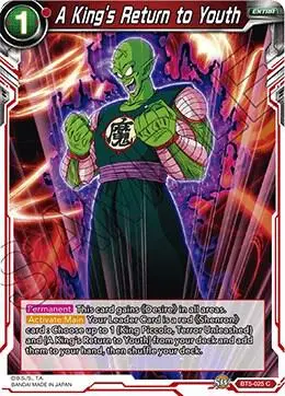 A King's Return to Youth card art