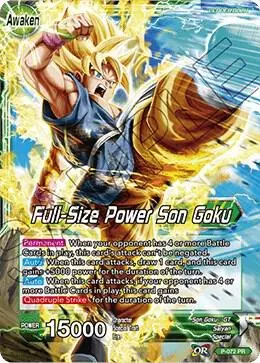 Son Goku // Full-Size Power Son Goku card art