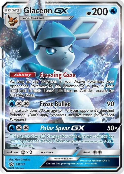 Glaceon GX - SM147 card art