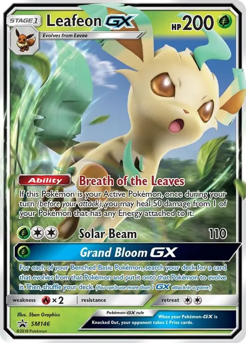 Leafeon GX - SM146 card art