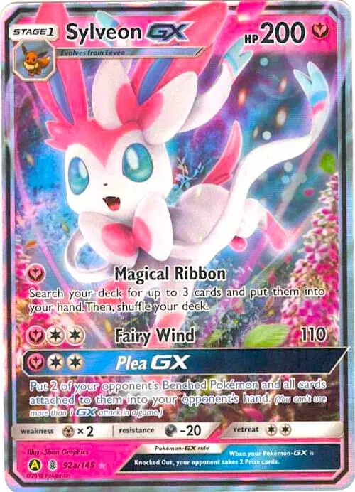 Sylveon GX - 92a/145 card art