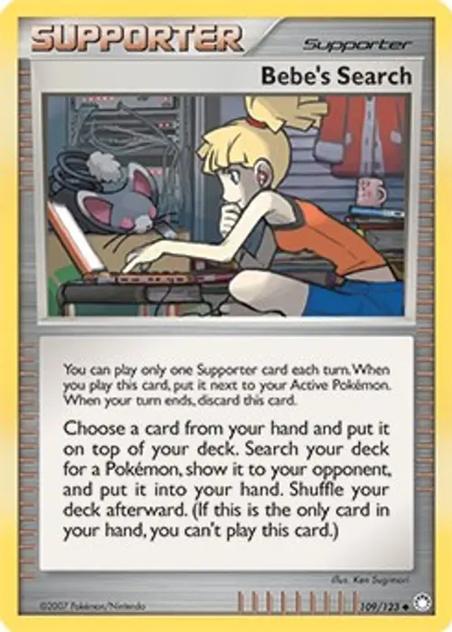 Bebe's Search - 109/123 (Cosmos Holofoil) card art