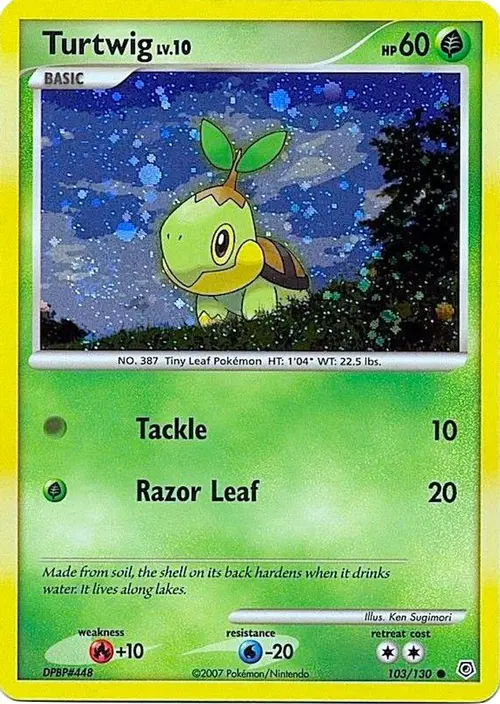 Turtwig - 103/130 (Cosmos Holofoil) card art
