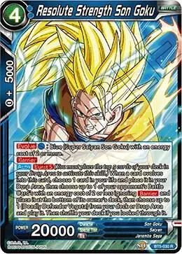 Resolute Strength Son Goku card art