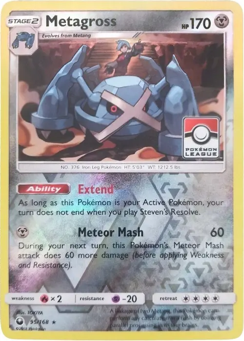 Metagross - 95/168 (Pokemon League) card art