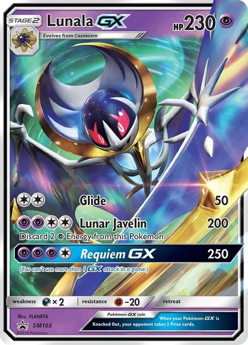 Lunala GX - SM103 card art