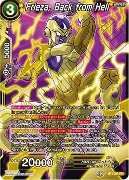 Frieza, Back from Hell card art