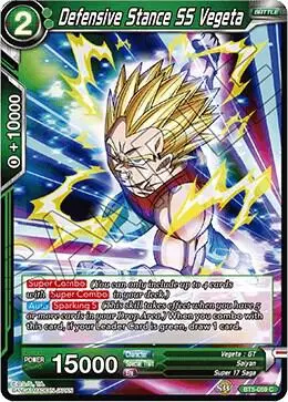Defensive Stance SS Vegeta card art