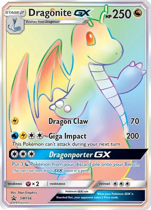 Dragonite GX - SM156 card art
