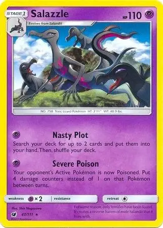Salazzle - 47/111 (SM Crimson Invasion) card art