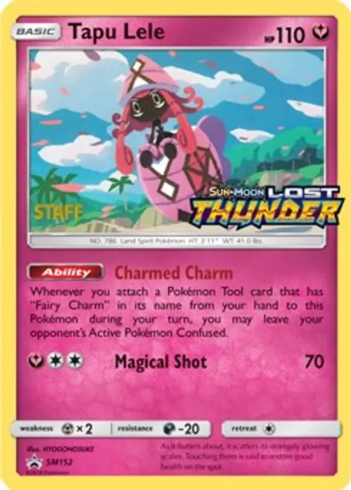Tapu Lele - SM152 (Prerelease) [Staff] card art