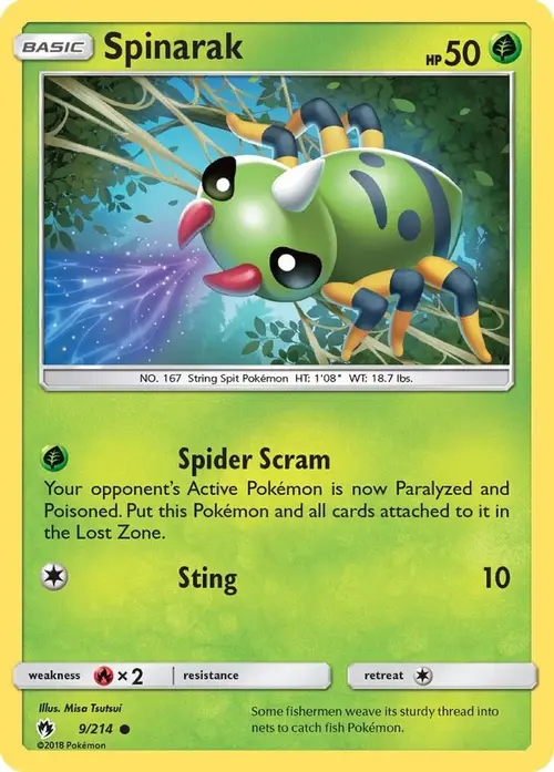 Spinarak card art