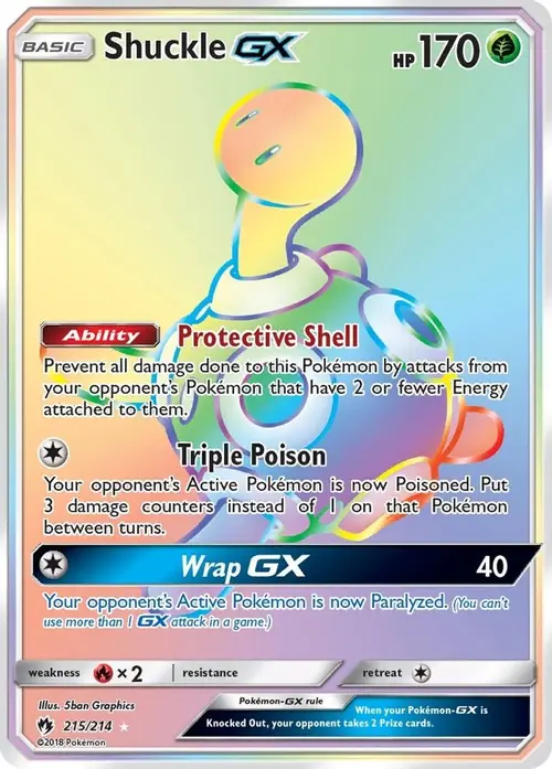 Shuckle GX (Secret) card art
