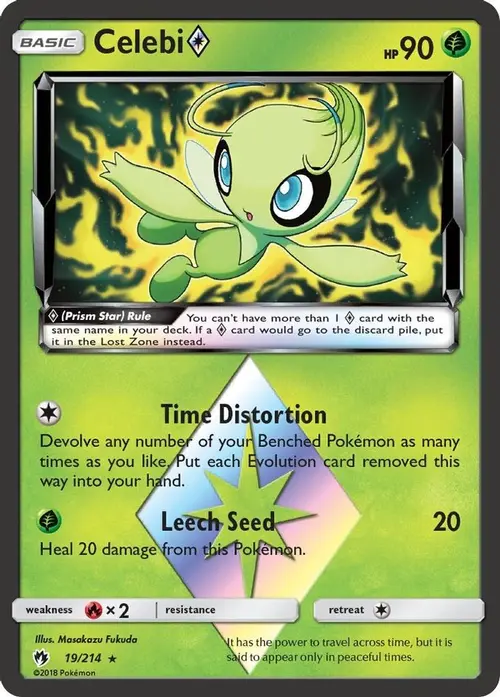 Celebi Prism Star card art