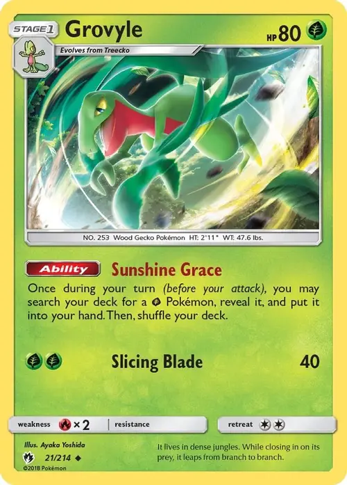 Grovyle card art