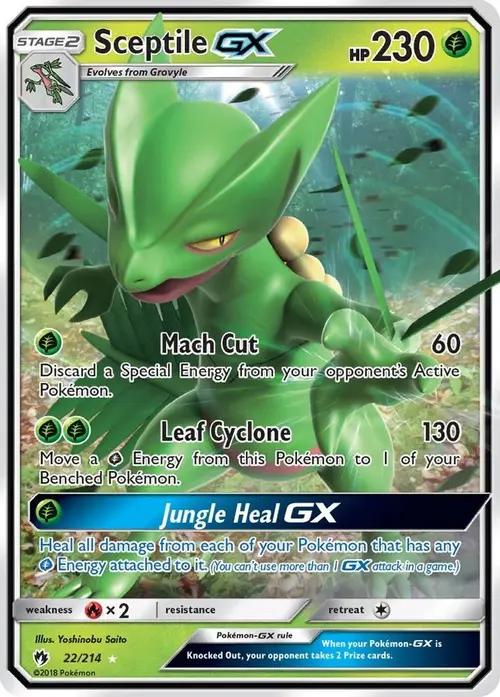 Sceptile GX card art