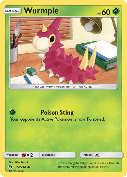 Wurmple (24) card art