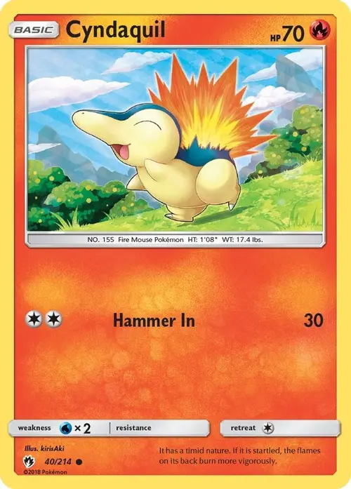 Cyndaquil (40) card art