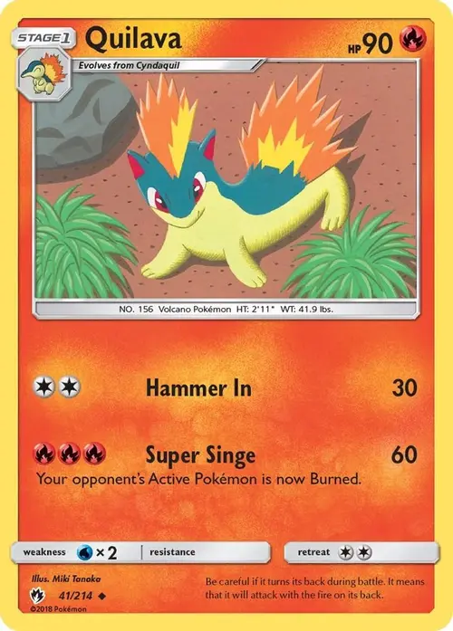 Quilava card art