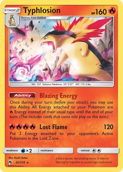Typhlosion card art