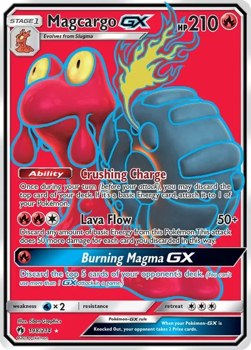 Magcargo GX (Full Art) card art