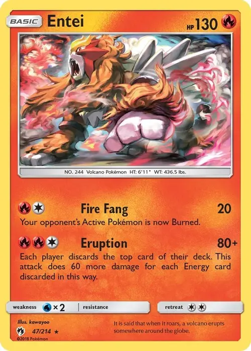 Entei card art