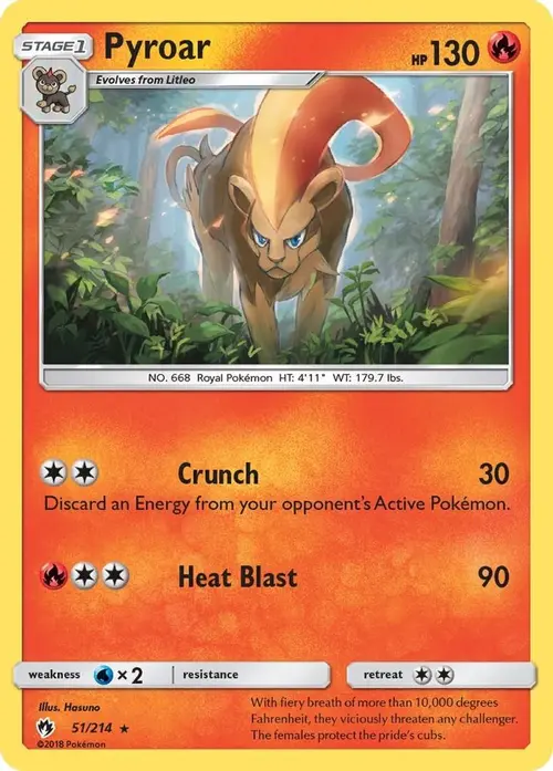 Pyroar card art