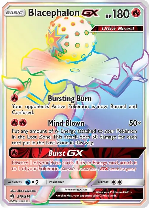Blacephalon GX (Secret) card art