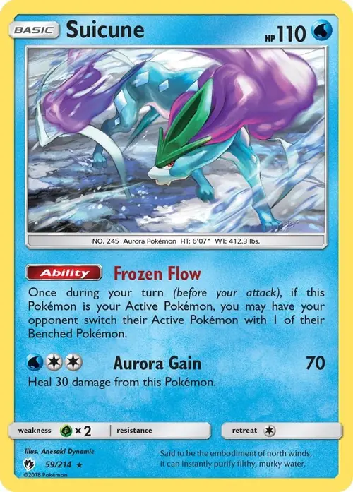 Suicune card art