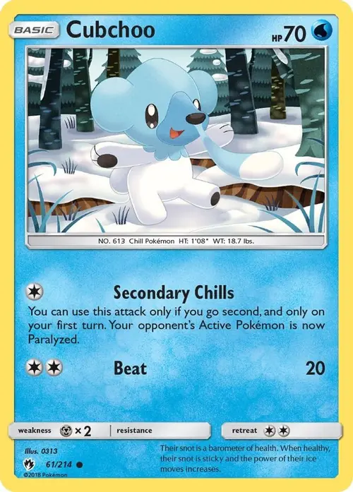 Cubchoo card art