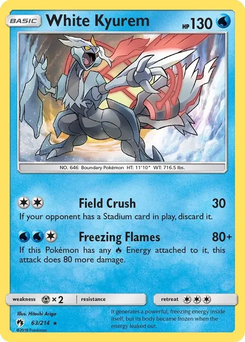 White Kyurem card art