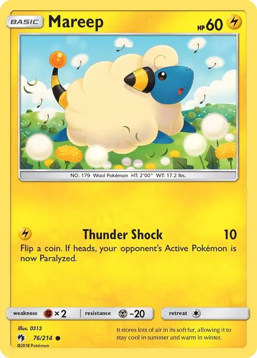 Mareep (76) card art