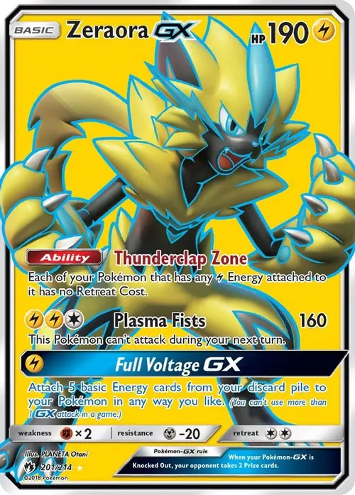 Zeraora GX (Full Art) card art
